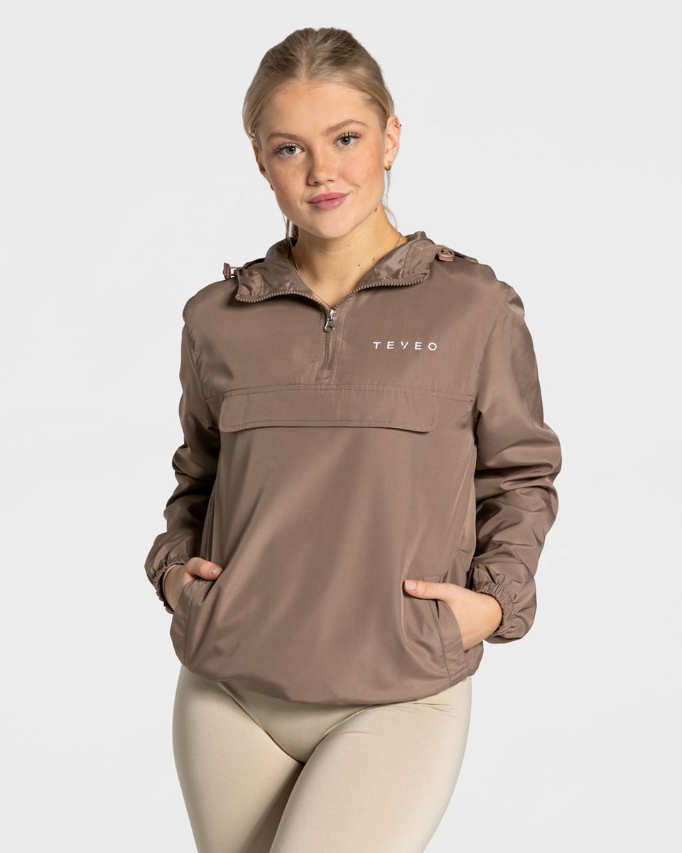 TEVEO Statement Windbreaker Mokka Femme | FZK-98722535