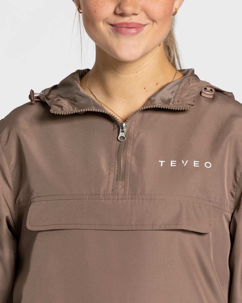 TEVEO Statement Windbreaker Mokka Femme | FZK-98722535