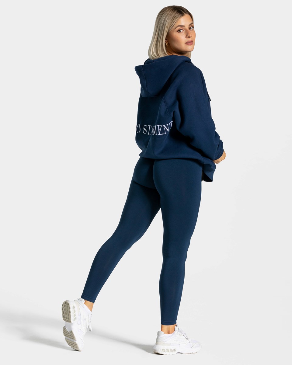 TEVEO Statement Oversized Jackets Bleu Foncé Femme | LML-45856326