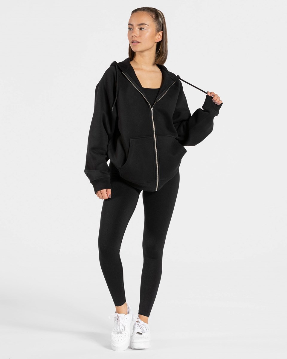 TEVEO Statement Oversized Jackets Noir Femme | IDB-00221526