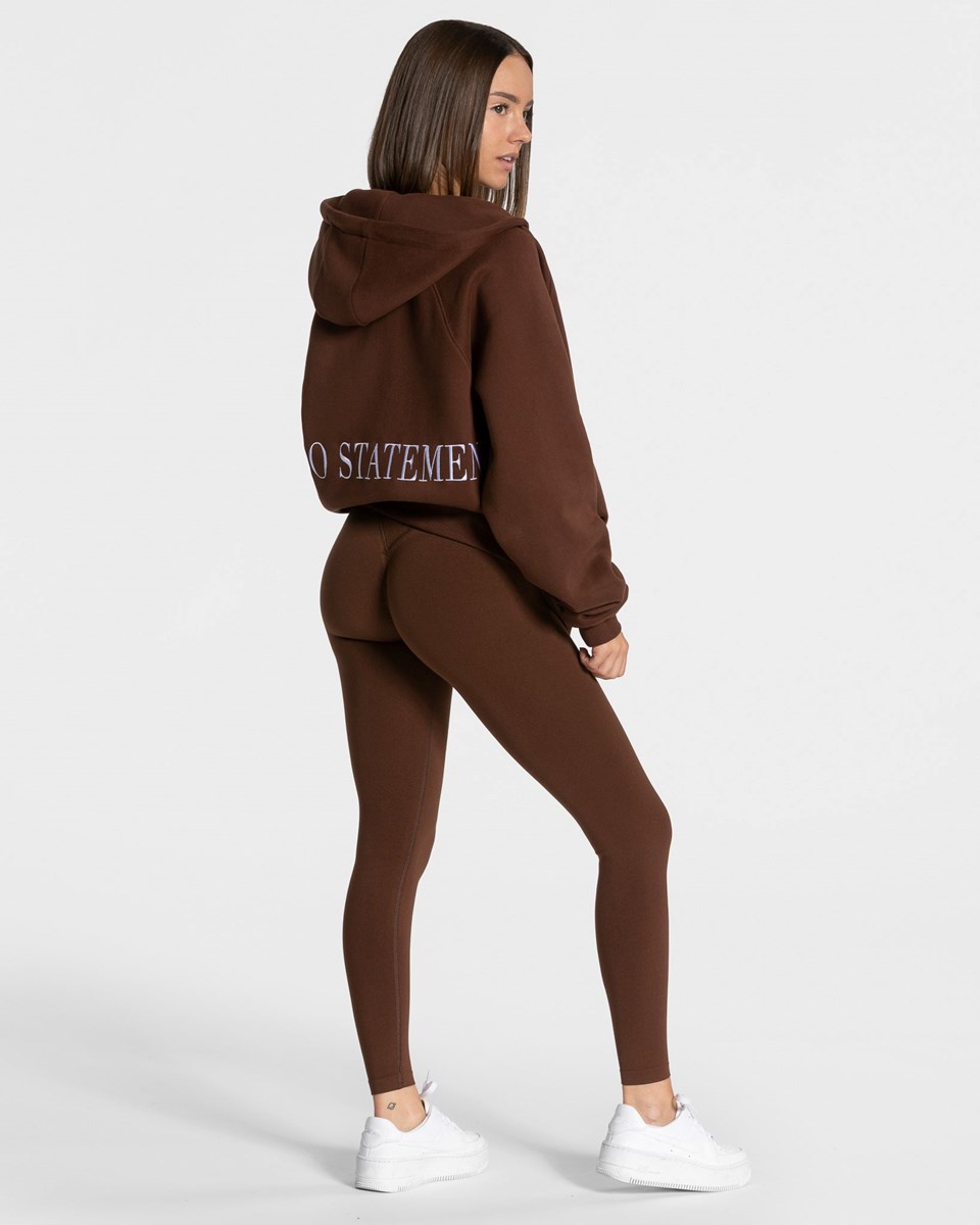 TEVEO Statement Oversized Jackets Kaffee Femme | WID-55368602