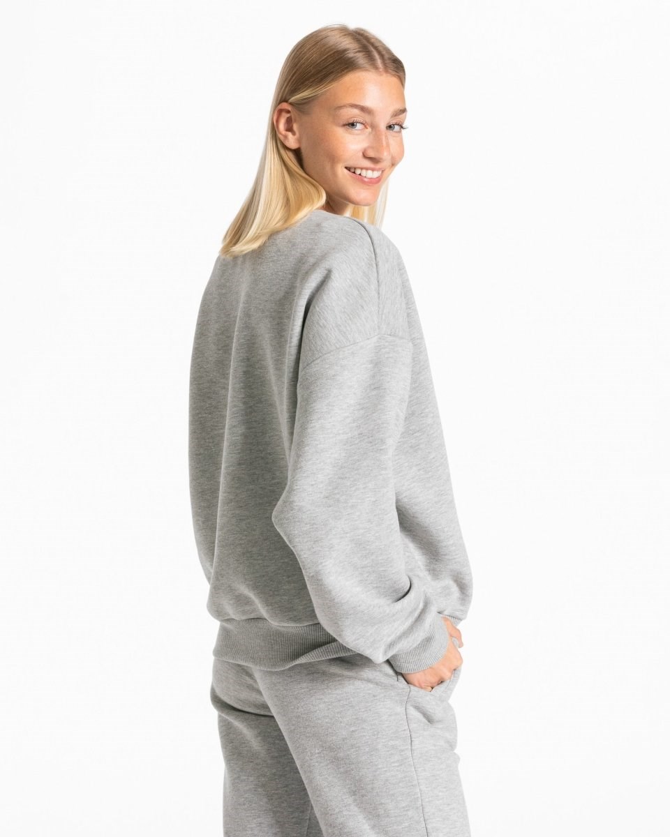 TEVEO Iconic Oversized Pull Gray Femme | TQH-16222570