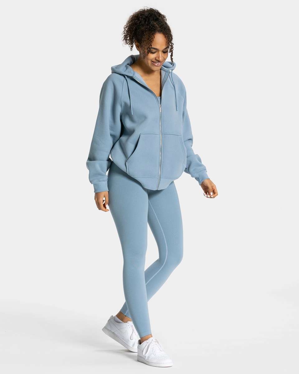 TEVEO Statement Oversized Jackets Bleu Femme | DPB-30317574