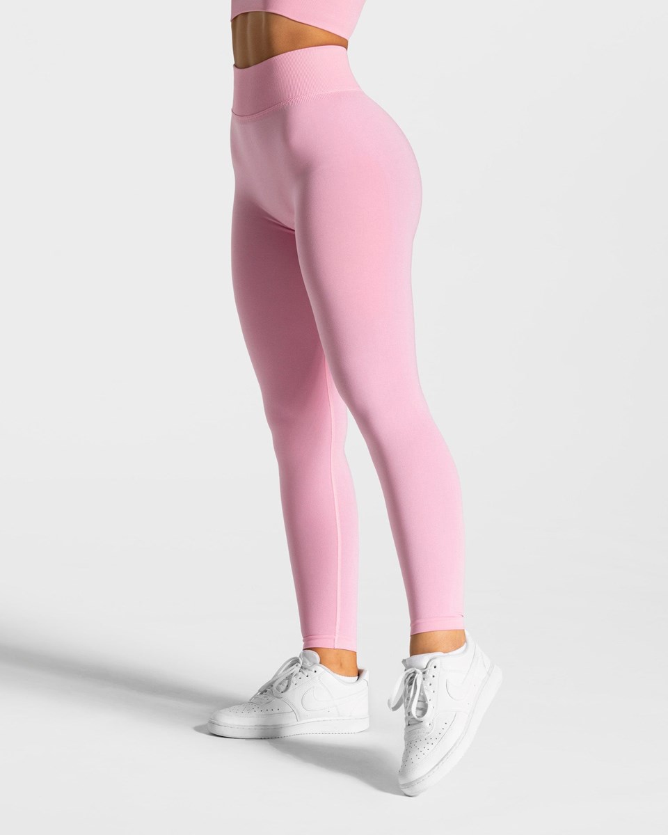 TEVEO Statement Scrunch Leggings Rose Femme | VNK-29230231