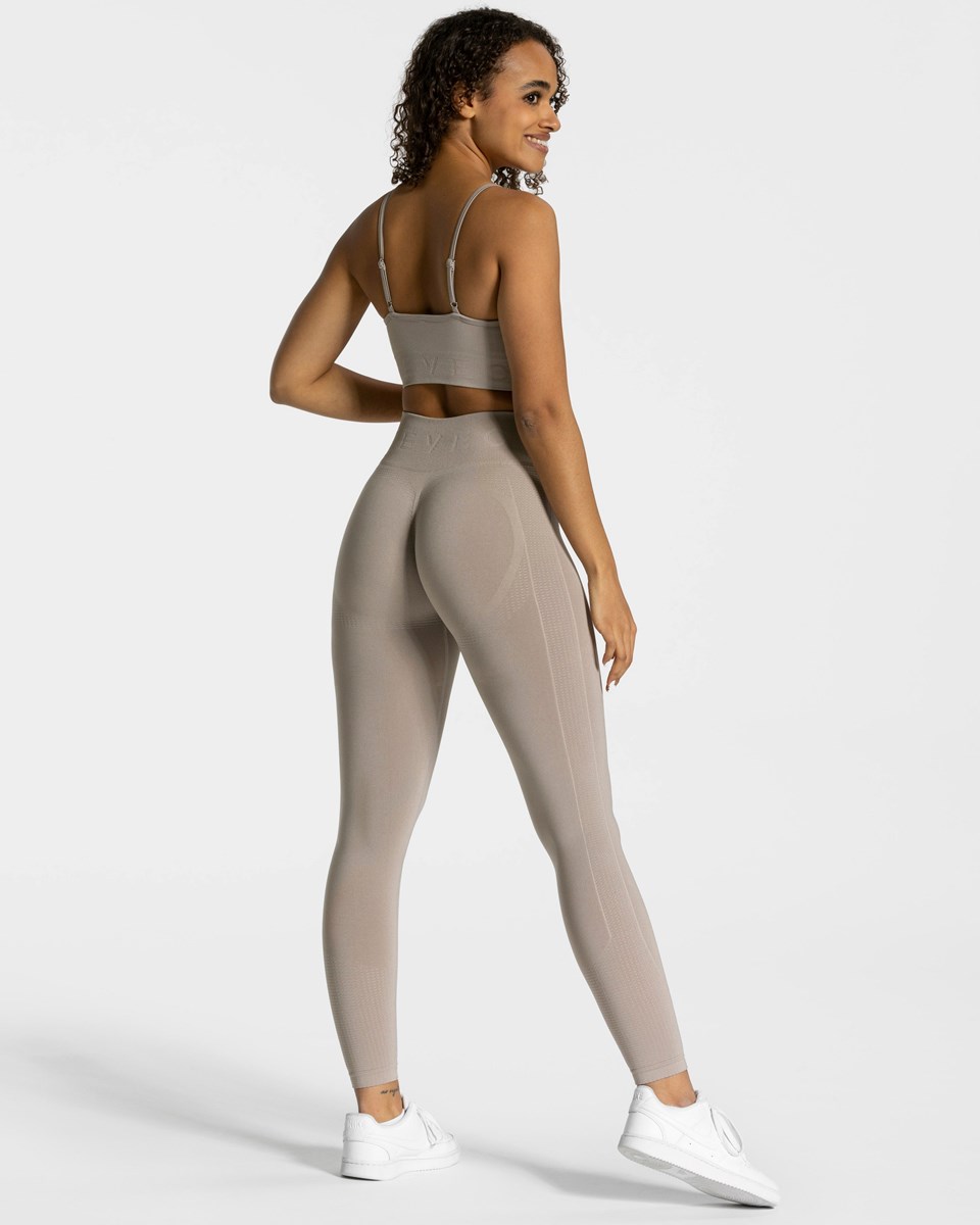 TEVEO Focus Scrunch Leggings Dust Femme | IKY-47078980