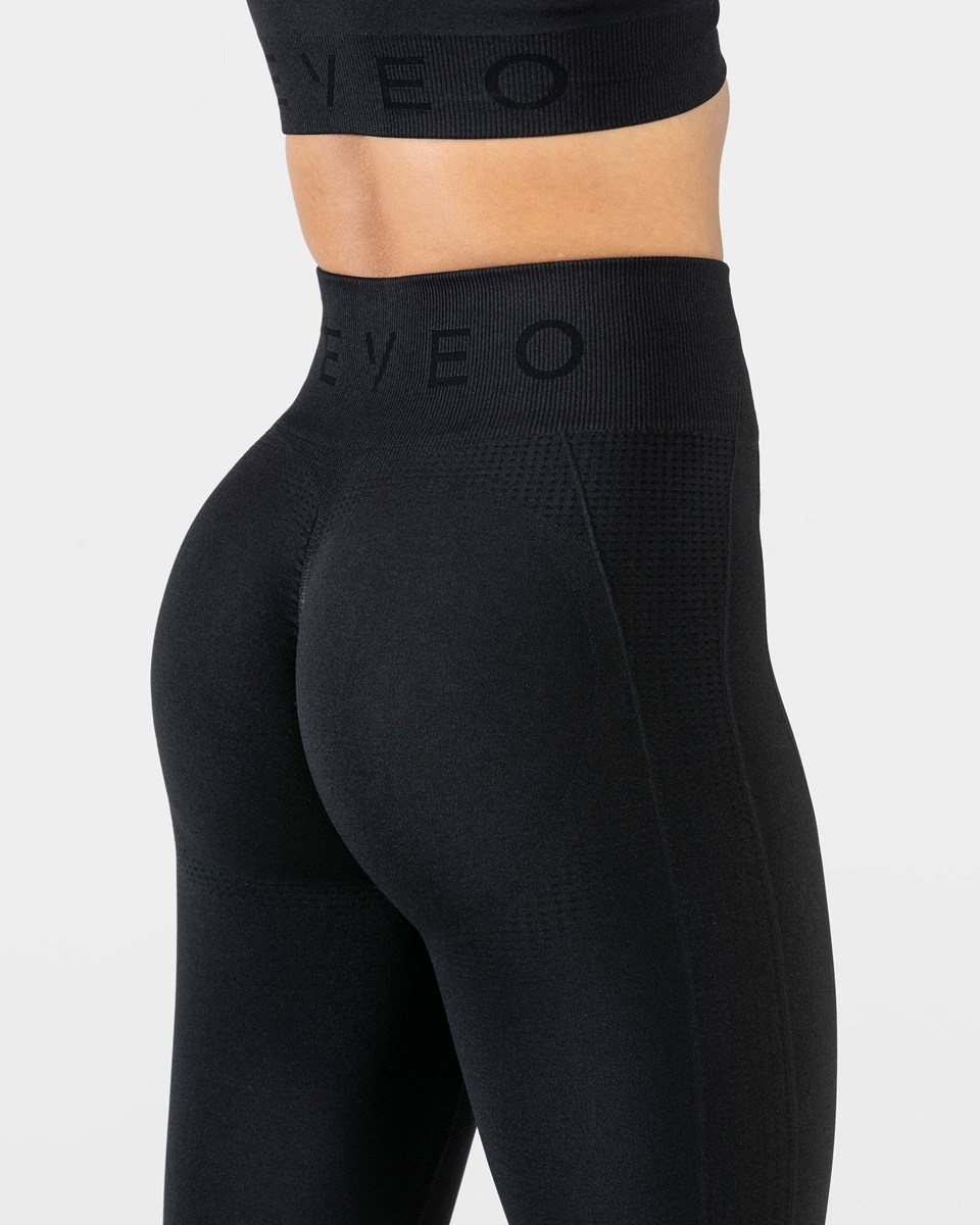 TEVEO Focus Scrunch Leggings Noir Femme | GQF-12775127