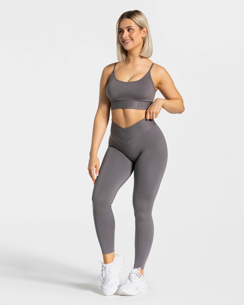 TEVEO V-Shape Leggings Graphit Femme | XIN-90103760