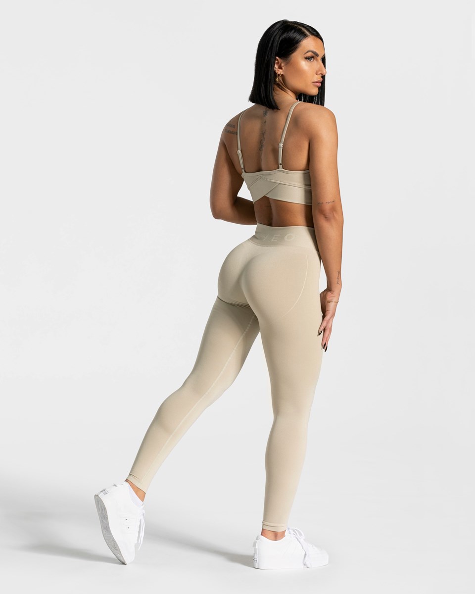 TEVEO V-Shape Leggings Sable Femme | SZW-21687329