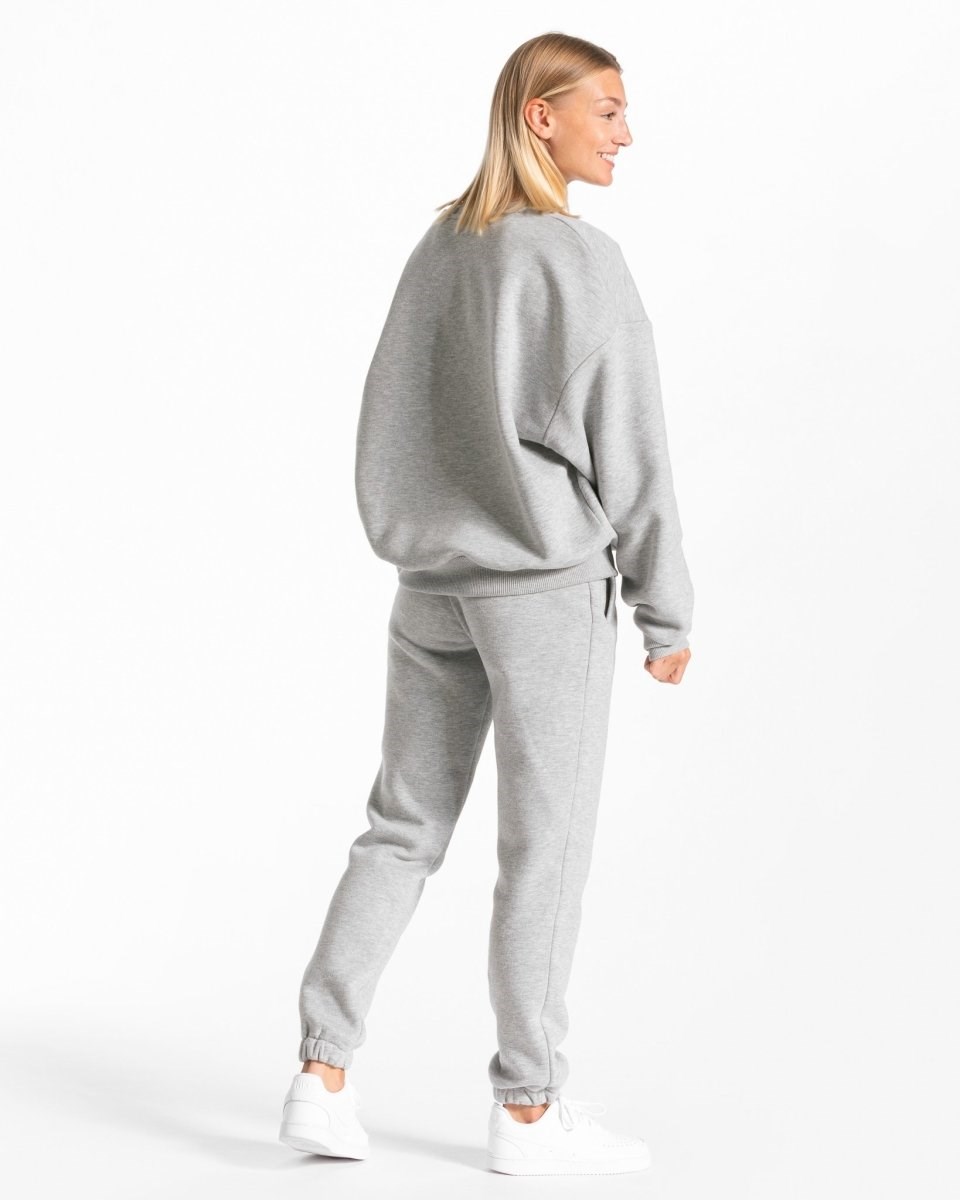 TEVEO Iconic Oversized Pull Gray Femme | TQH-16222570