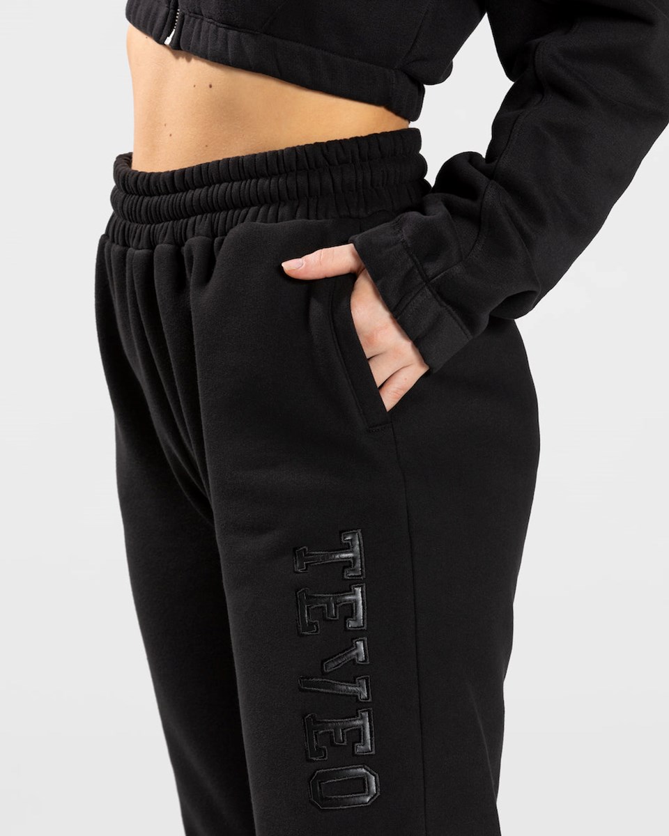 TEVEO College Oversized Jogger Noir Femme | AES-13399428