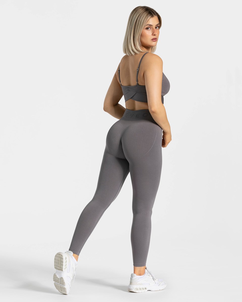 TEVEO V-Shape Leggings Graphit Femme | XIN-90103760