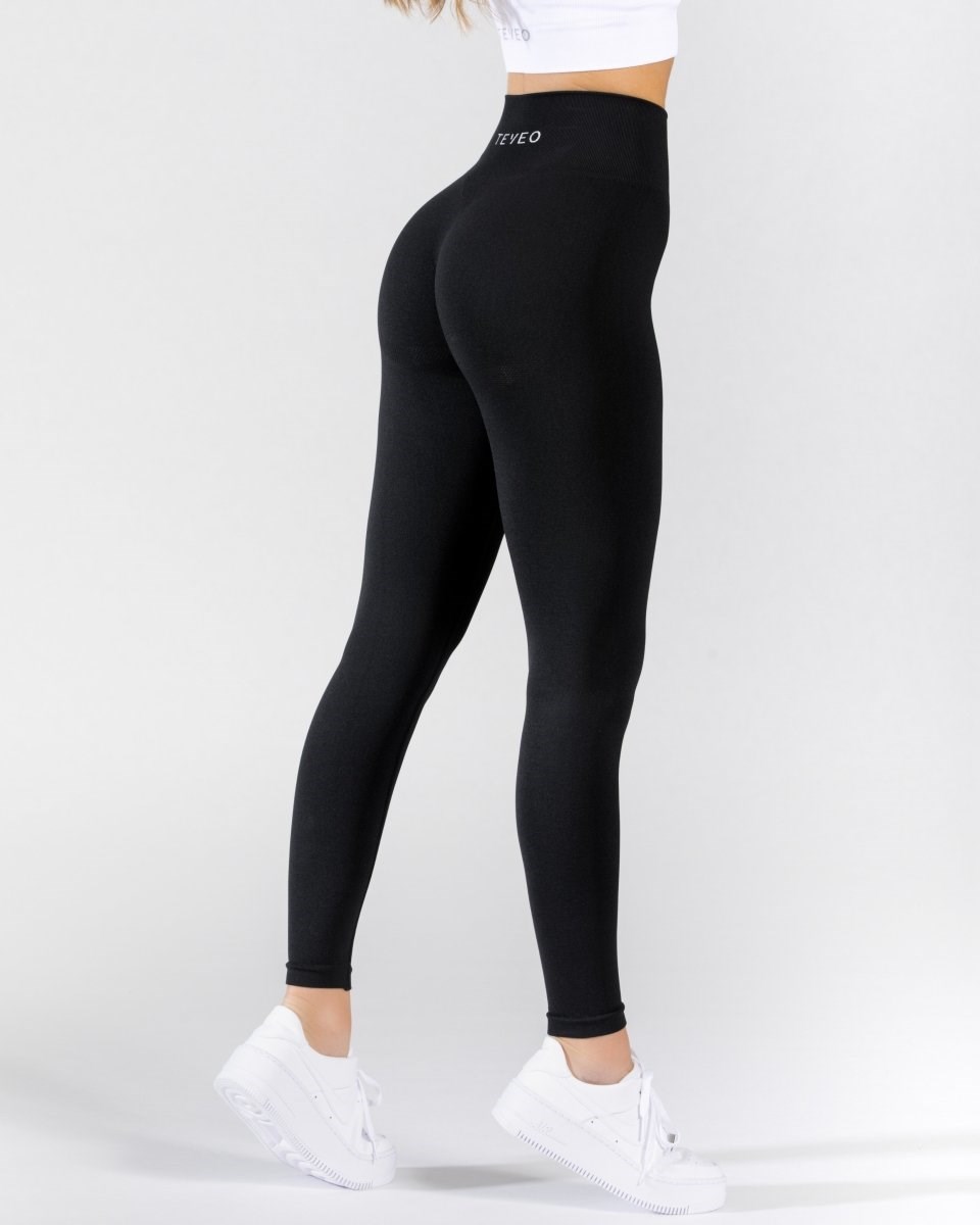 TEVEO Classy Leggings Noir Femme | WQL-38277859