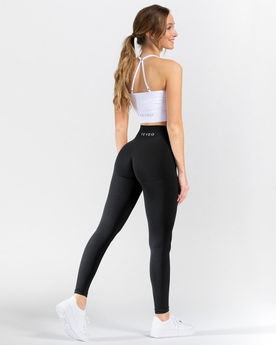 TEVEO Classy Leggings Noir Femme | WQL-38277859