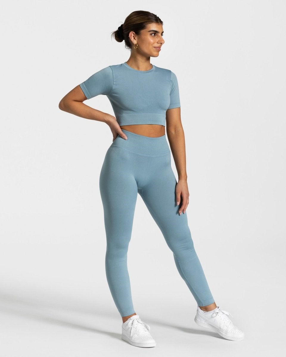 TEVEO Sensation Leggings Bleu Femme | TGG-05467774