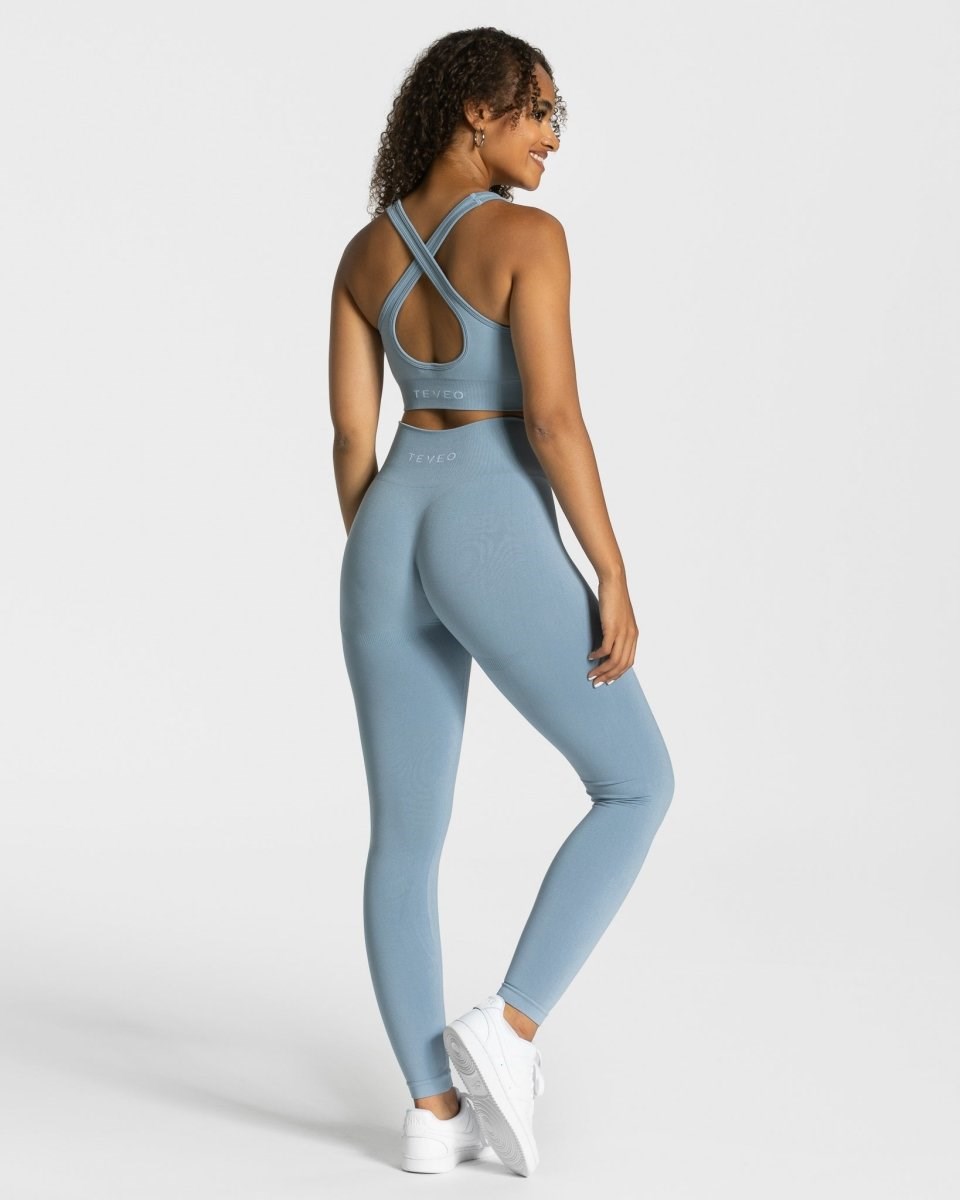 TEVEO Classy Leggings Bleu Femme | VBW-11843020