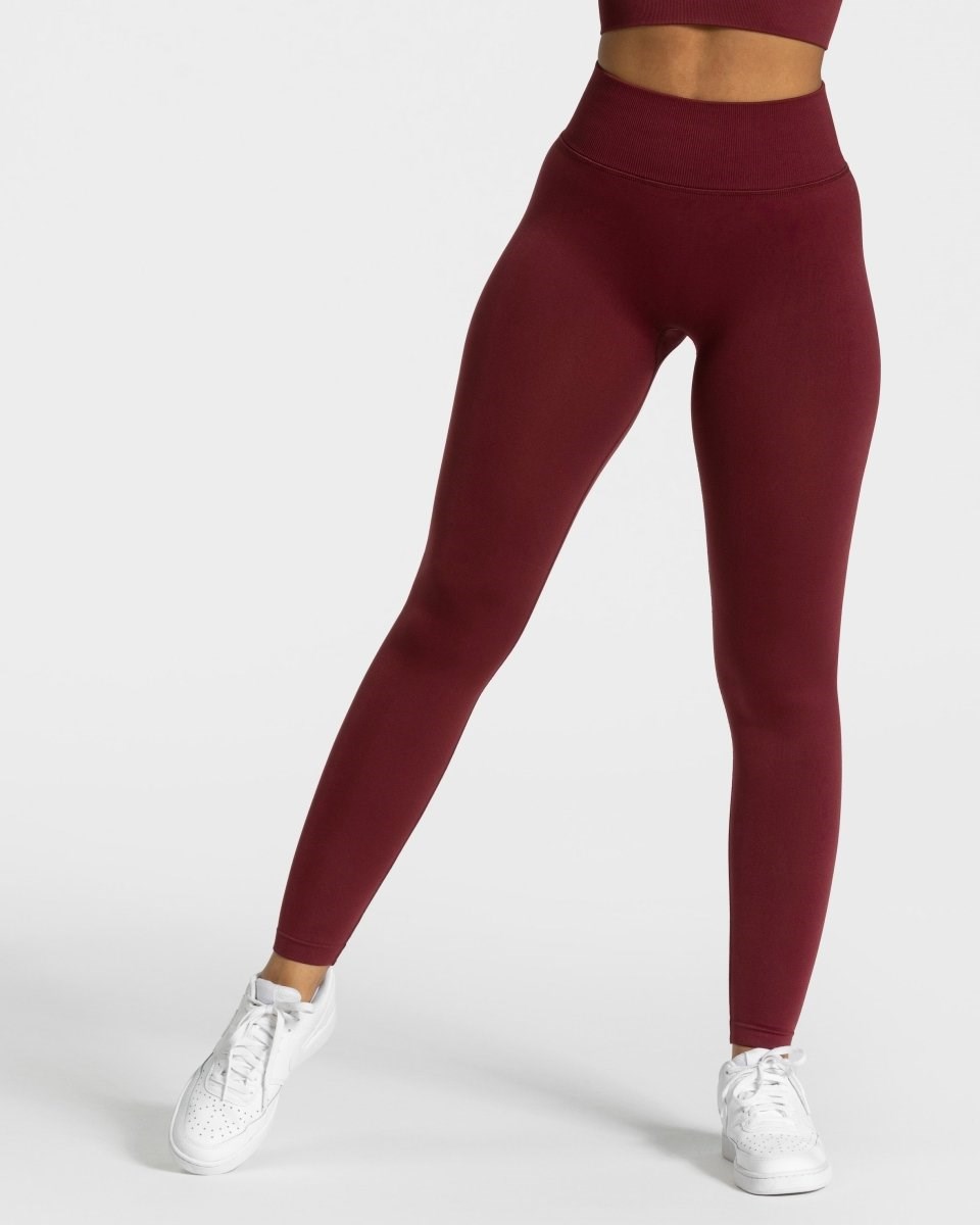 TEVEO Sensation Leggings Rouge Femme | BOC-82465609