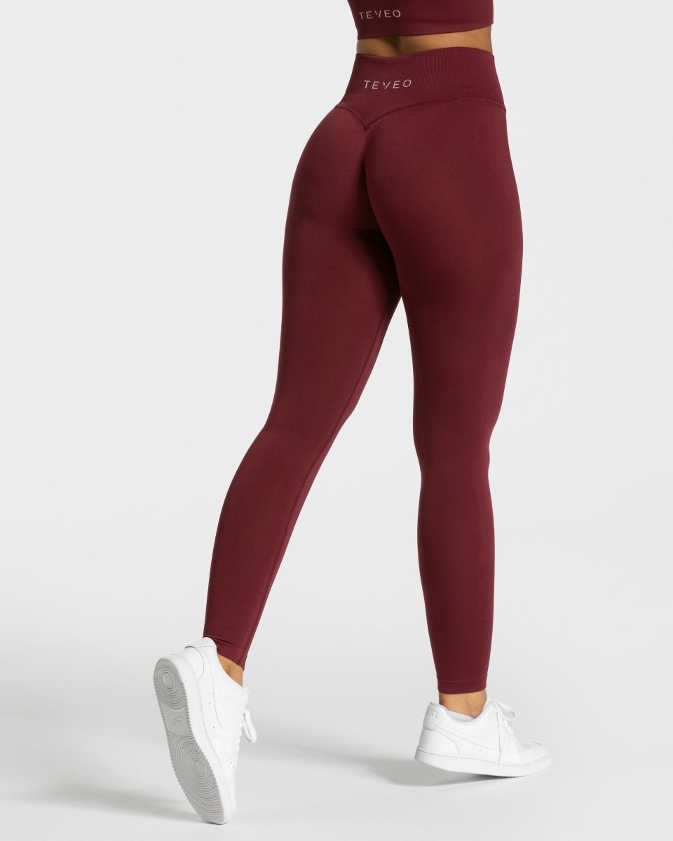 TEVEO Sensation Leggings Rouge Femme | BOC-82465609