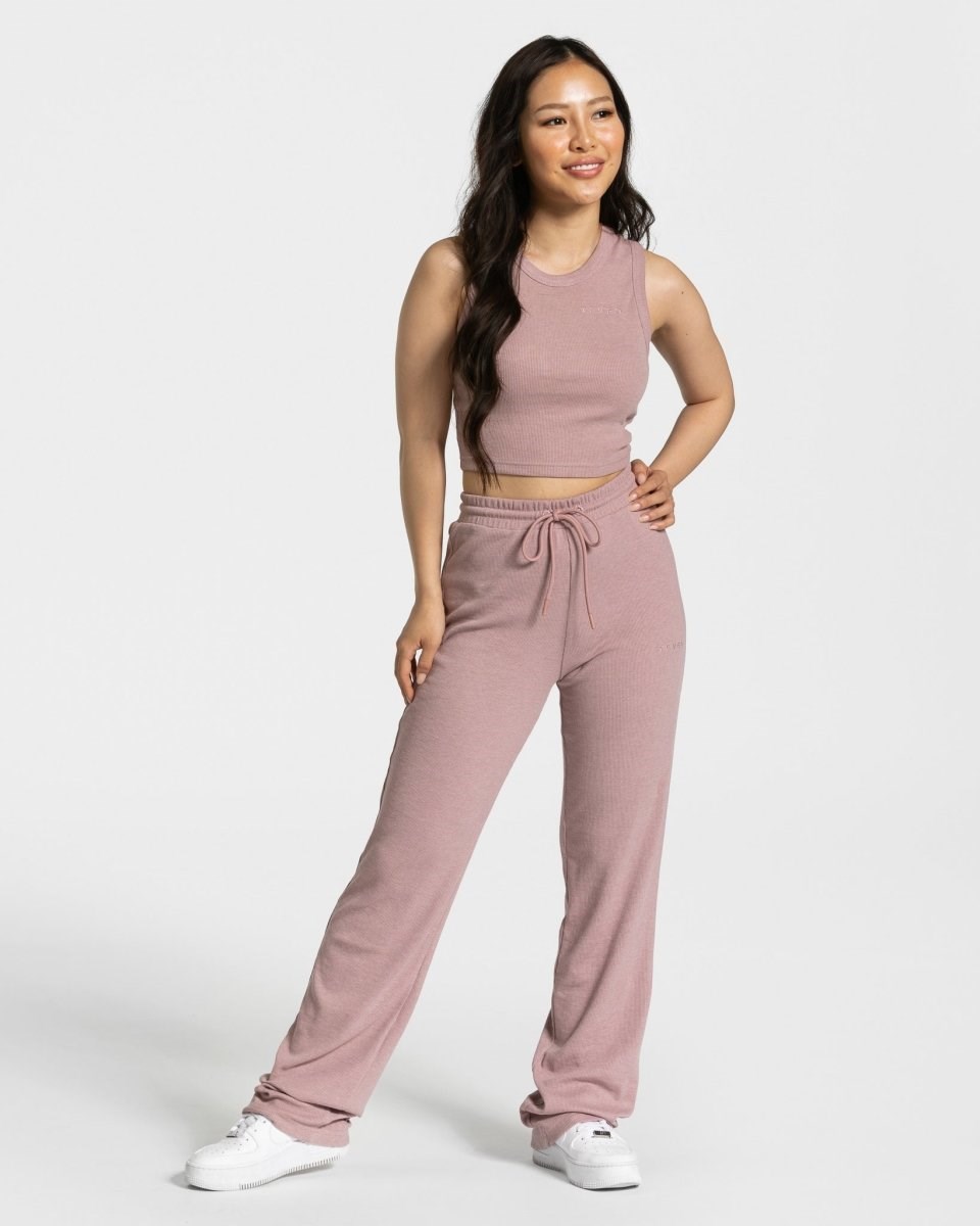 TEVEO Lounge Pants Rose Femme | WXK-61335897