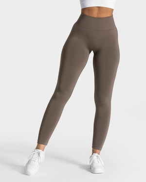 TEVEO Classy Leggings Taupe Femme | NKU-57761764