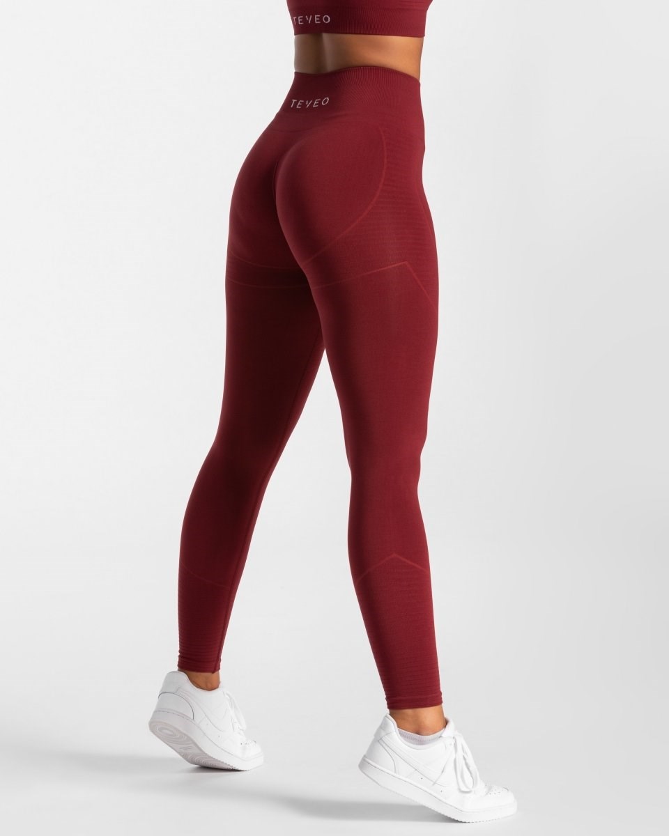 TEVEO True Leggings Rouge Femme | JVX-86859178