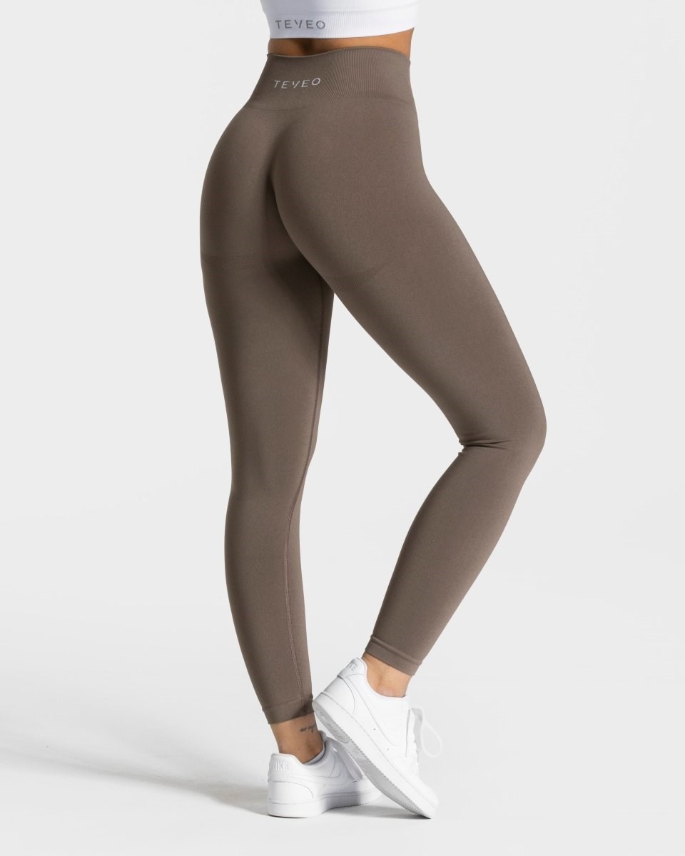 TEVEO Classy Leggings Taupe Femme | NKU-57761764