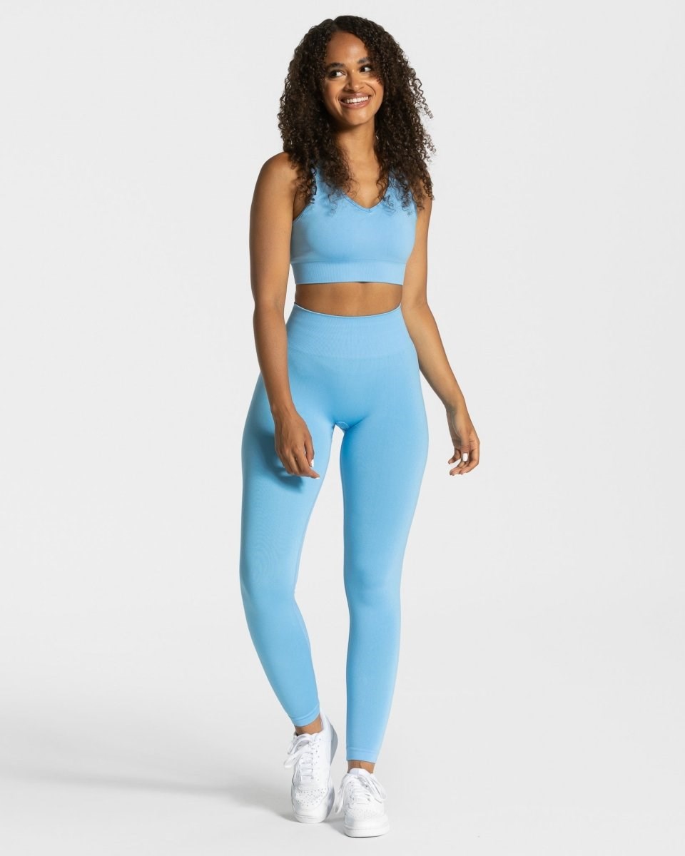 TEVEO Classy Leggings Bleu Femme | TBV-21811898