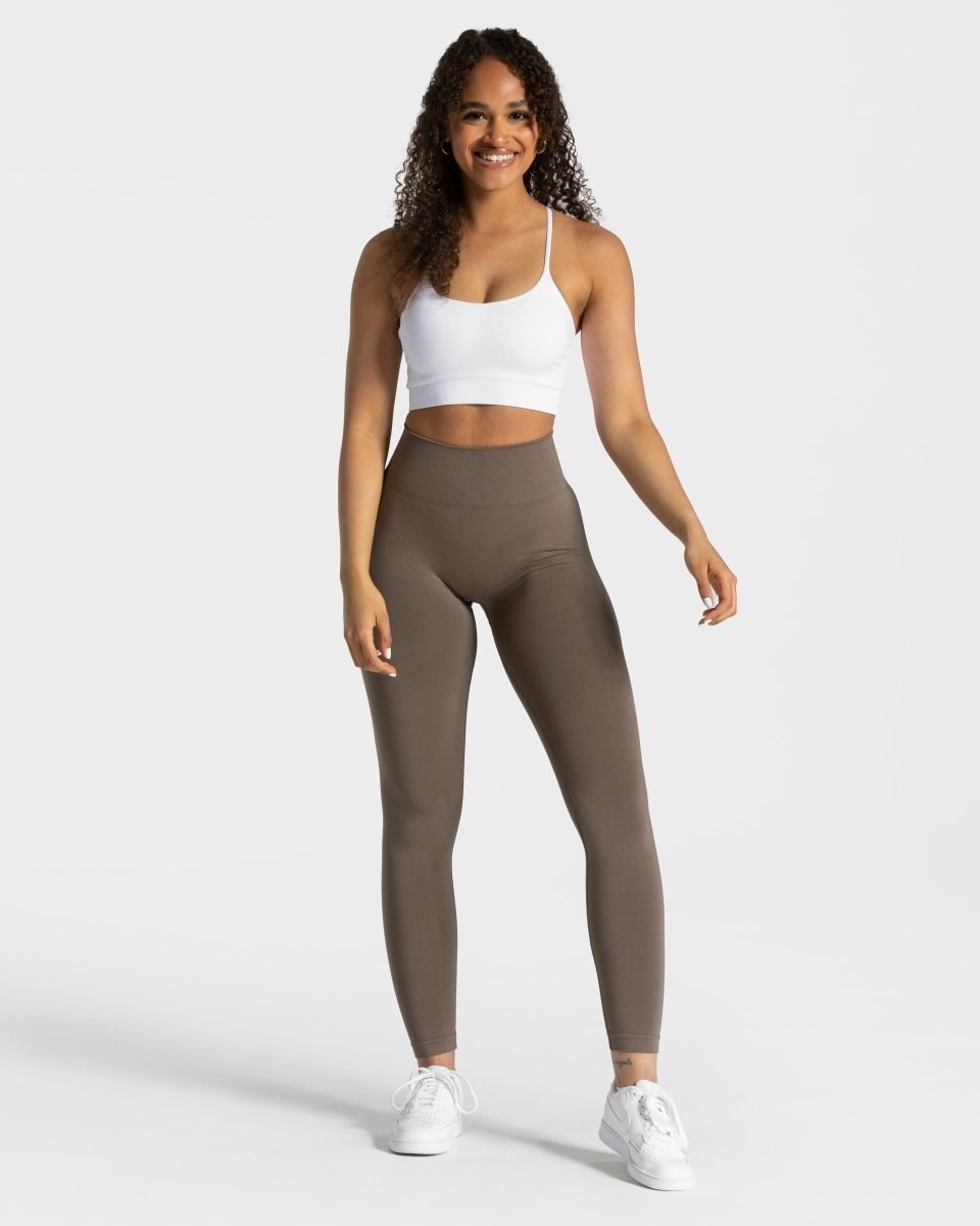 TEVEO Classy Leggings Taupe Femme | NKU-57761764