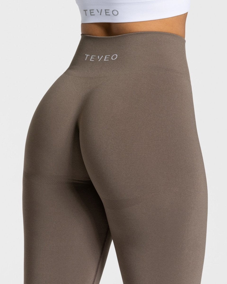 TEVEO Classy Leggings Taupe Femme | NKU-57761764