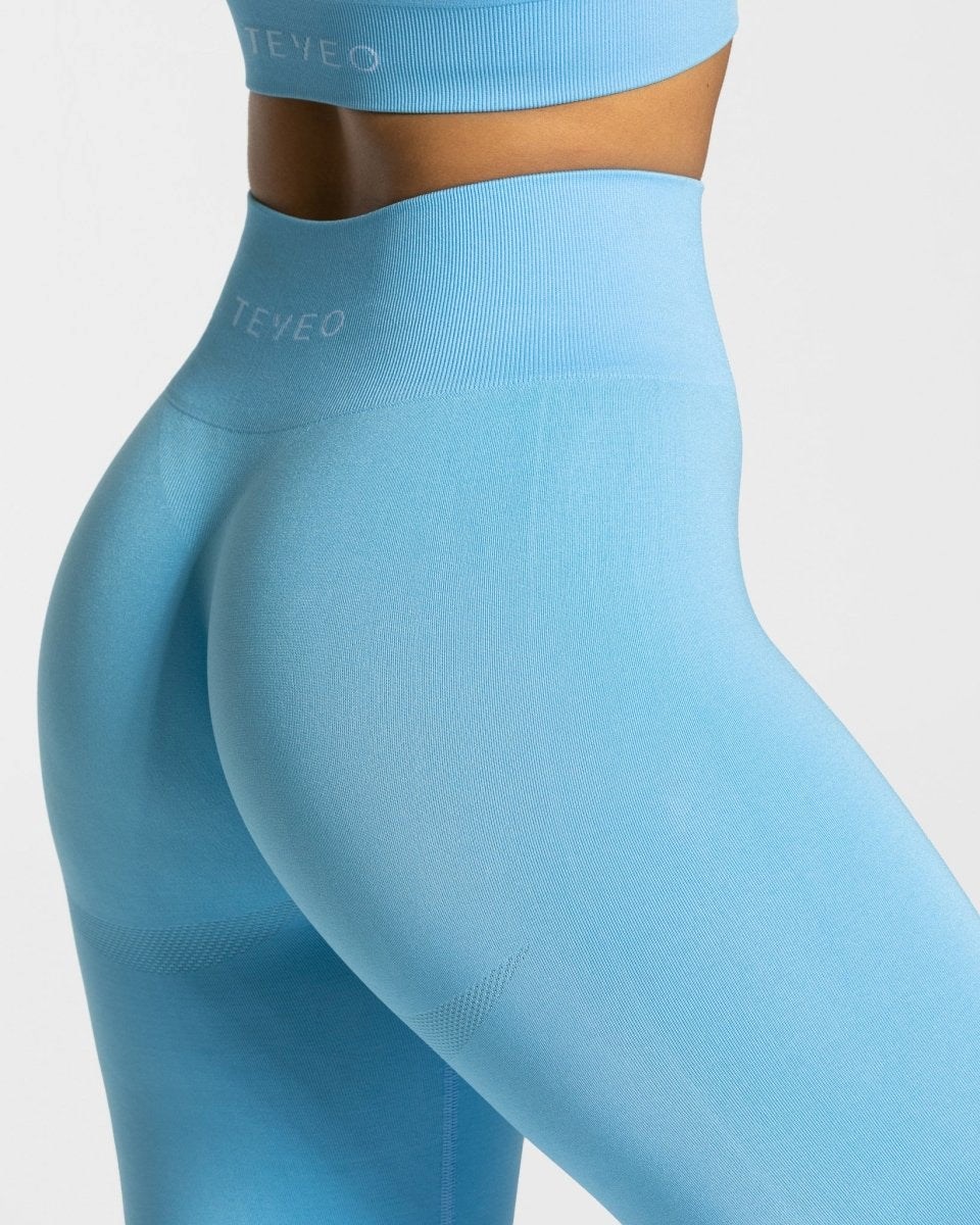 TEVEO Classy Leggings Bleu Femme | TBV-21811898