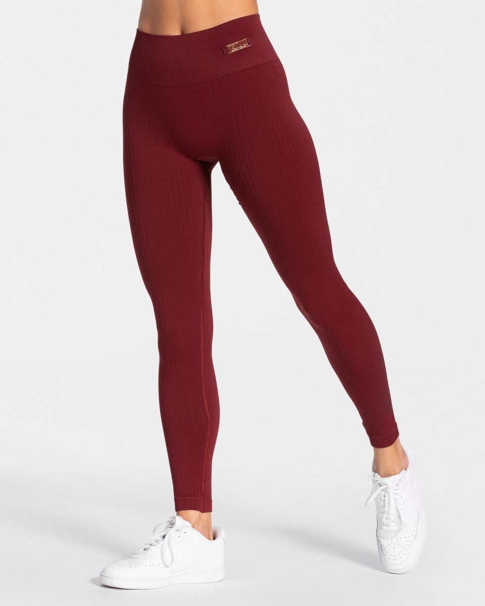 TEVEO Golden Leggings Bordeaux Femme | COL-10769862