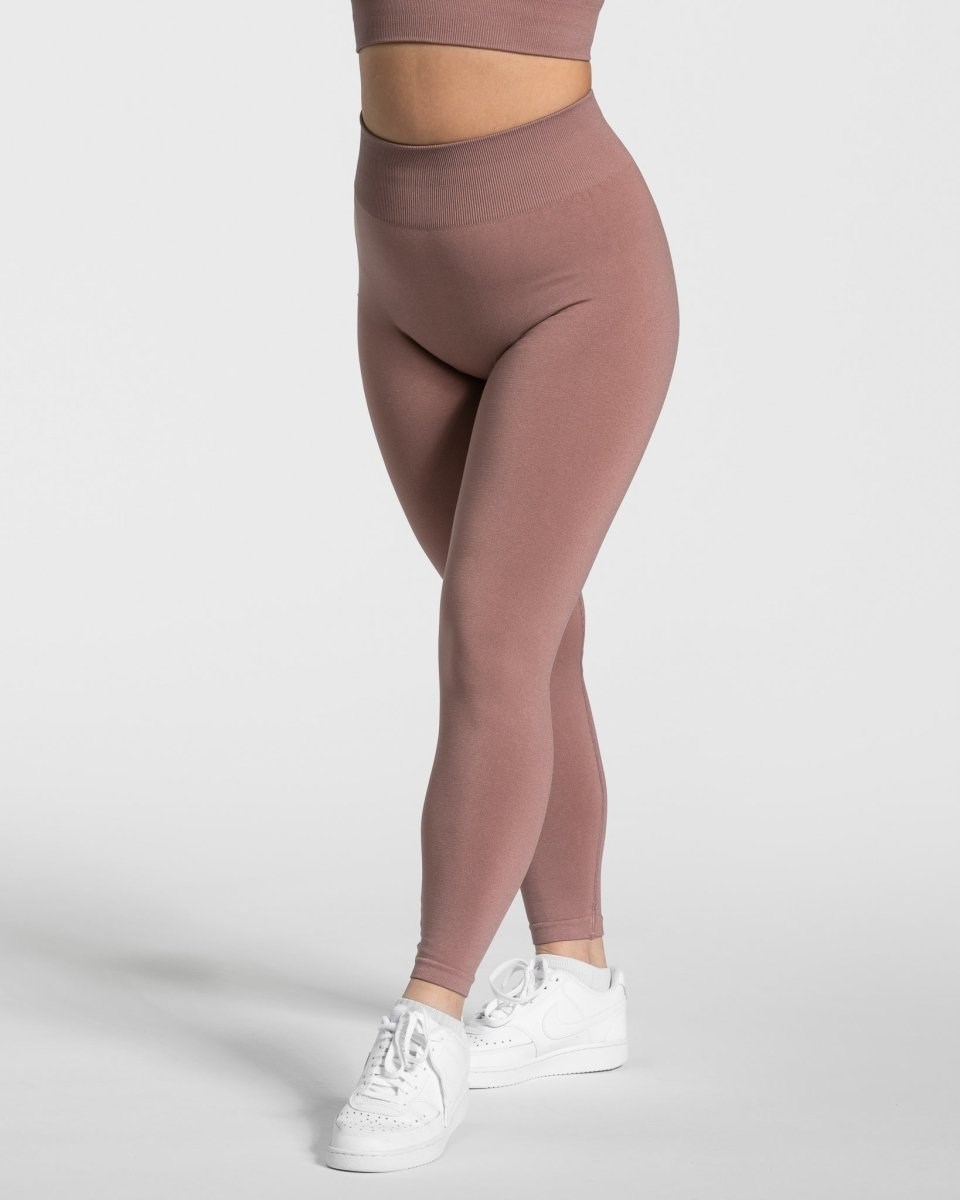 TEVEO Timeless Scrunch Leggings Rose Femme | LIS-23631475