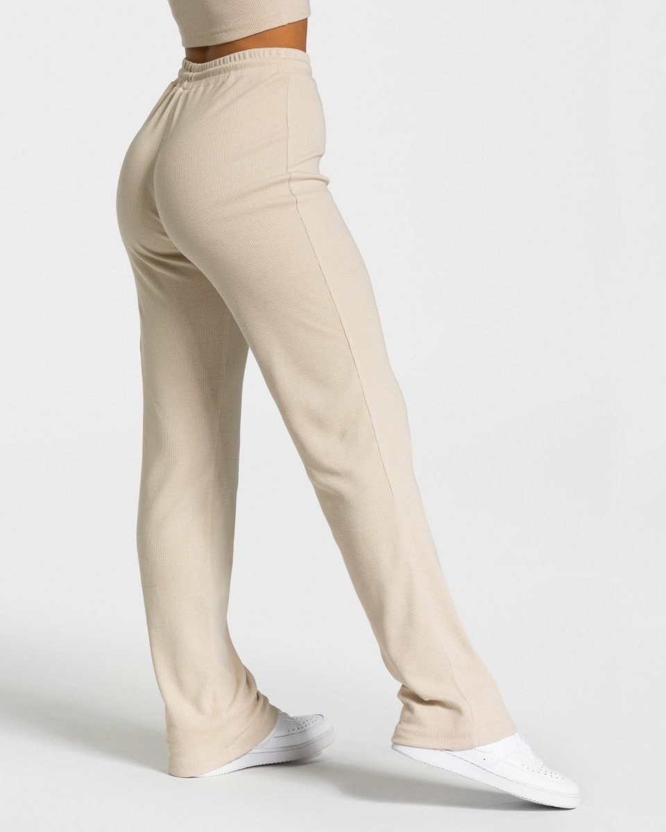 TEVEO Lounge Pants Beige Femme | DFO-38917026