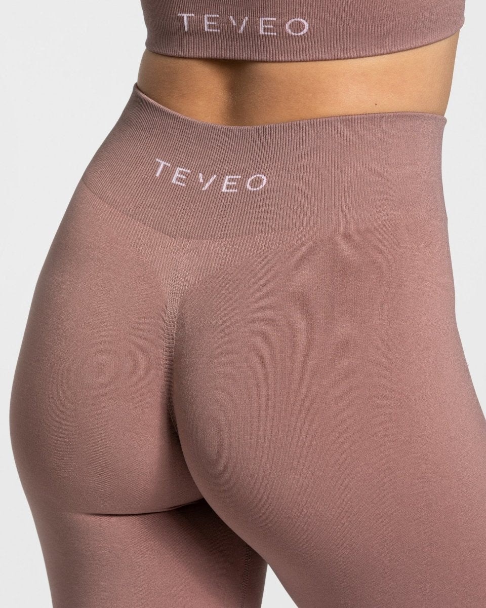 TEVEO Timeless Scrunch Leggings Rose Femme | LIS-23631475