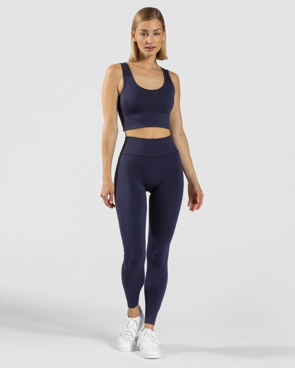 TEVEO Sensation Leggings Bleu Foncé Femme | TJF-57584687