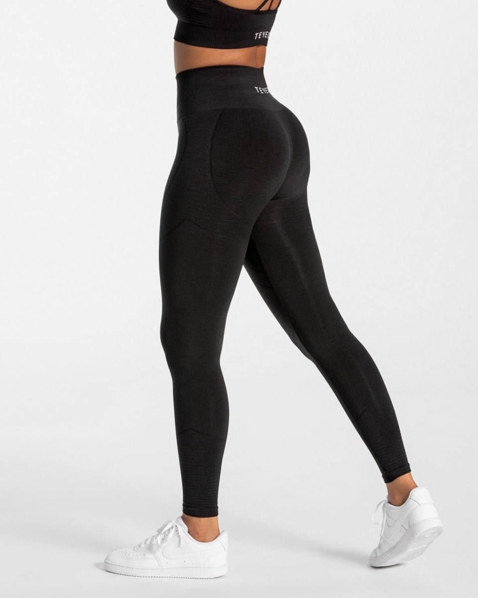 TEVEO True Leggings Noir Femme | WOU-30712049