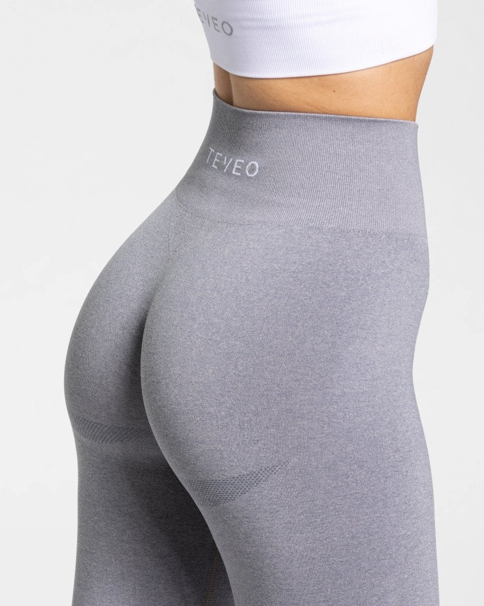 TEVEO Classy Leggings Gray Femme | ANQ-89213150