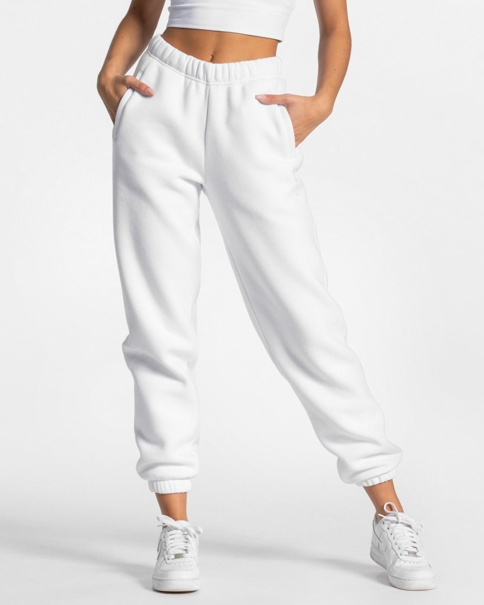 TEVEO Iconic Oversized Jogger Blanche Femme | FGF-83521067