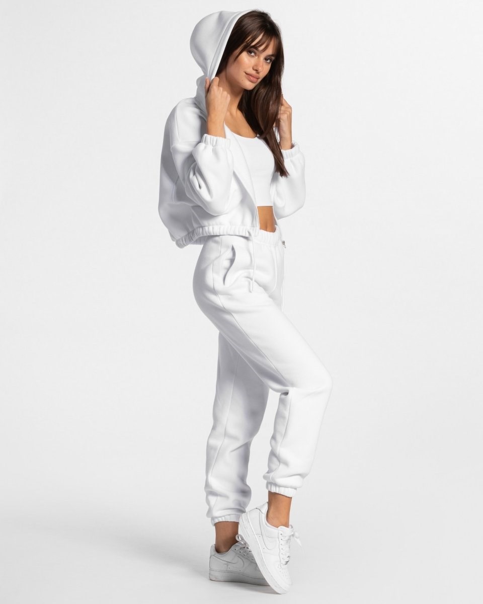 TEVEO Iconic Oversized Jogger Blanche Femme | FGF-83521067