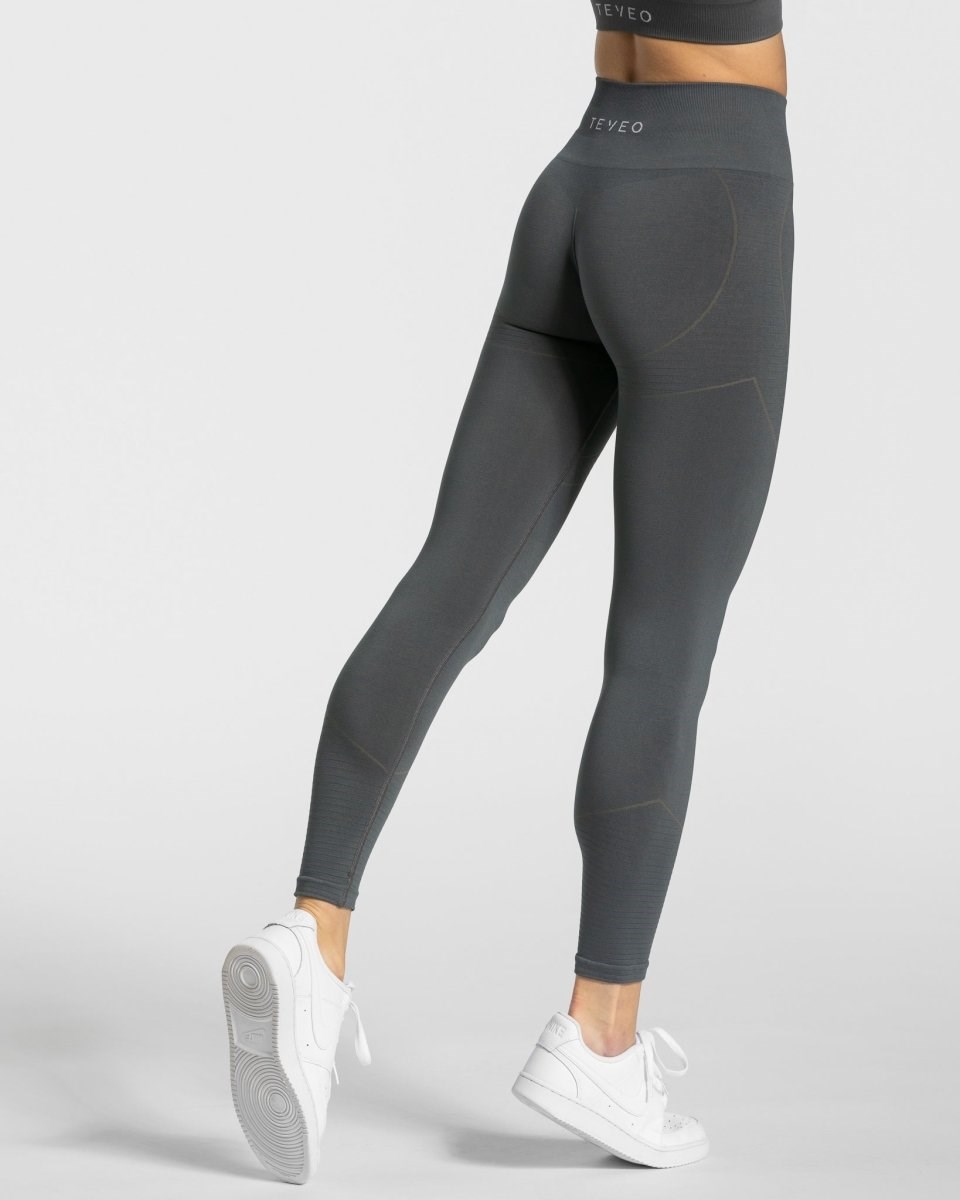 TEVEO True Leggings Grise Foncé Femme | FGQ-73455883