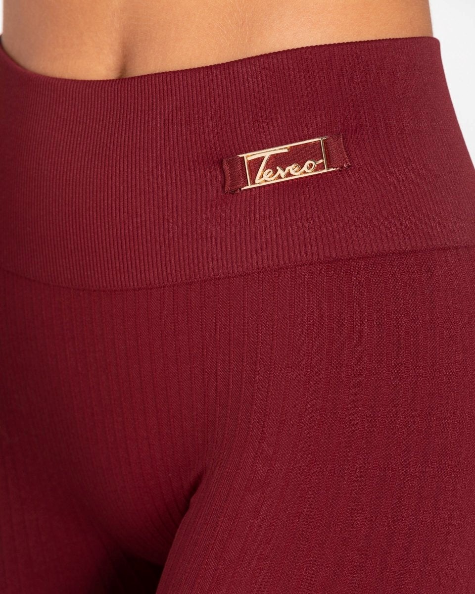 TEVEO Golden Leggings Bordeaux Femme | COL-10769862