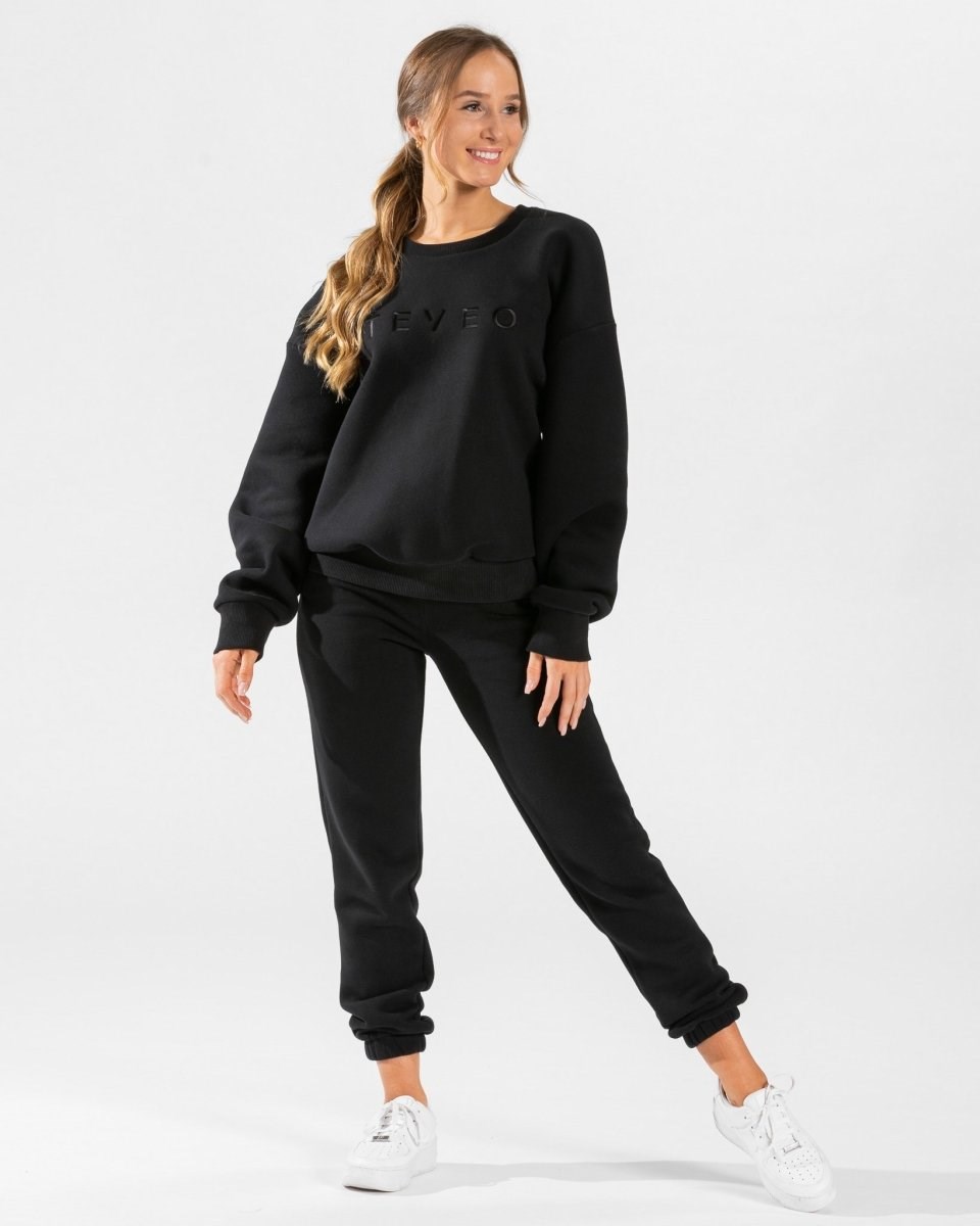 TEVEO Iconic Oversized Jogger Noir Femme | JBK-69955540