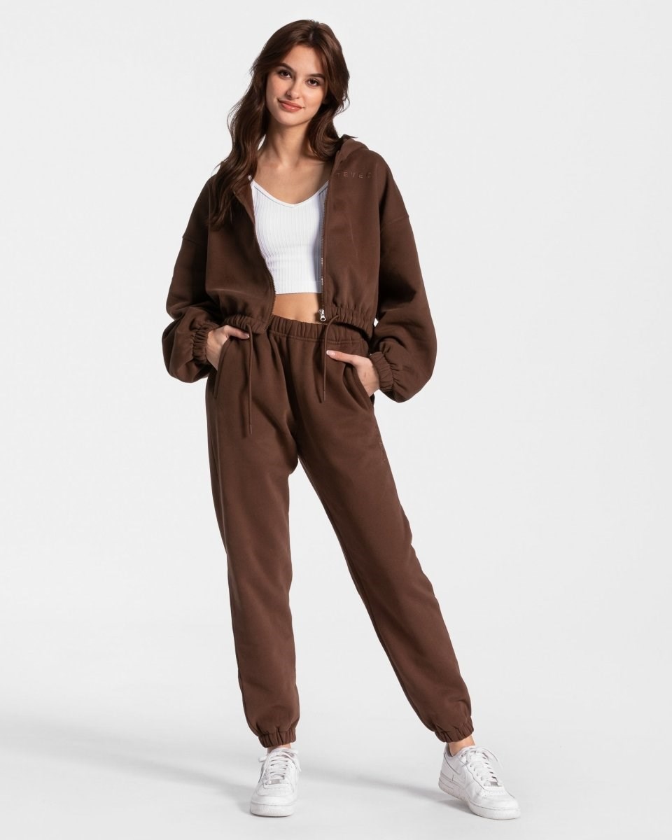 TEVEO Iconic Oversized Jogger Braun Femme | BAP-88969465