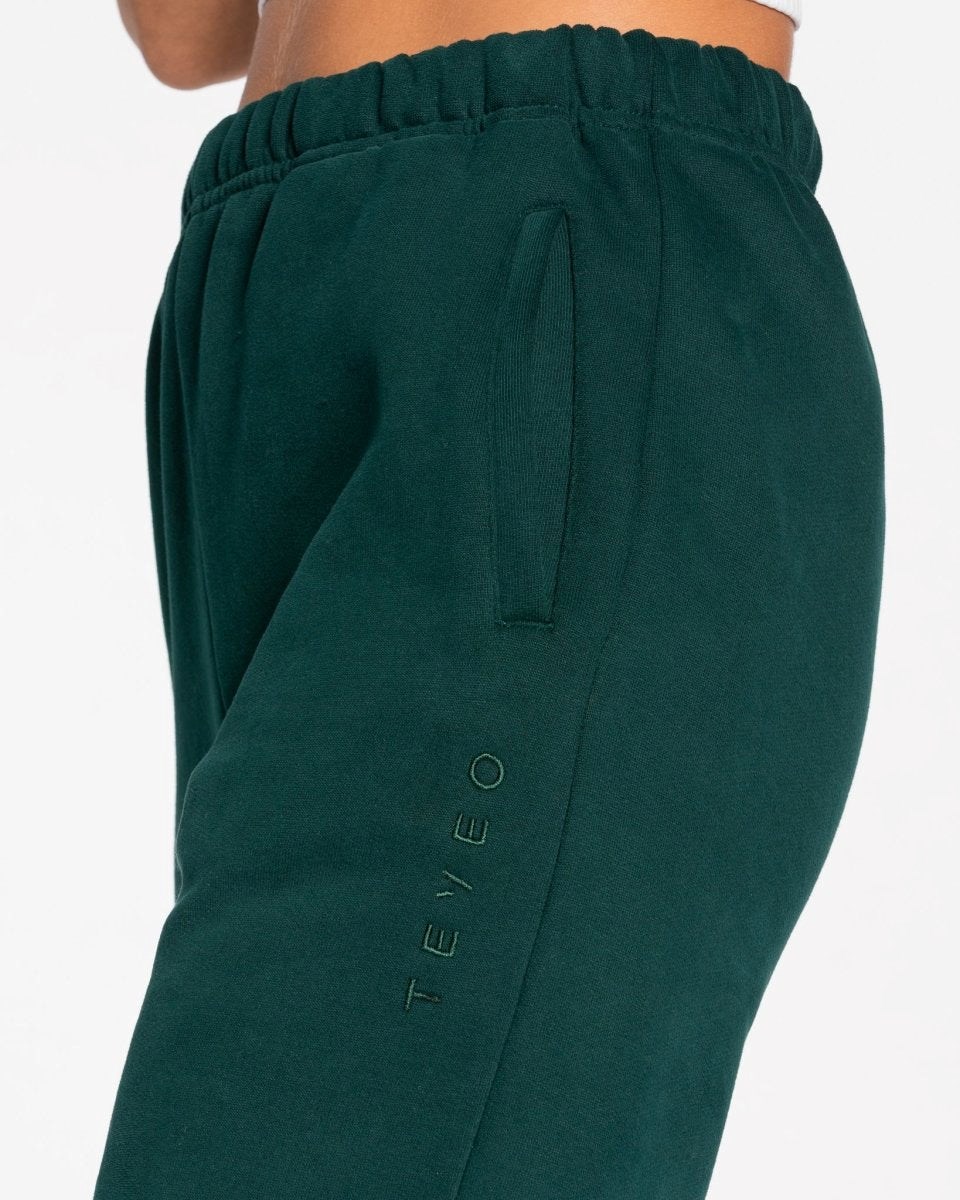 TEVEO Iconic Oversized Jogger Vert Foncé Femme | ROU-63111736