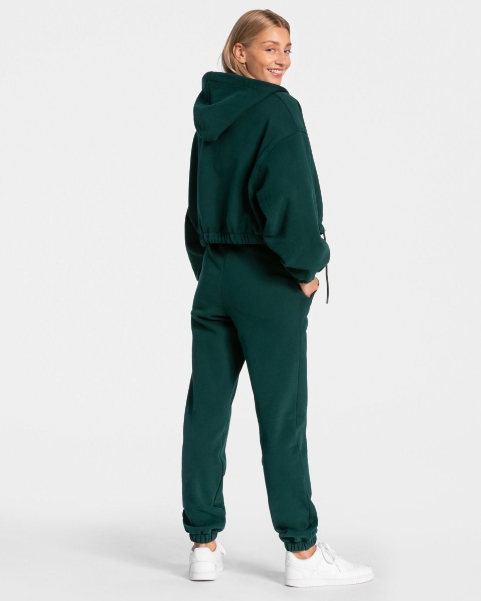 TEVEO Iconic Oversized Jogger Vert Foncé Femme | ROU-63111736