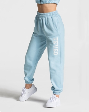 TEVEO College Oversized Jogger Bleu Femme | NYN-79133993