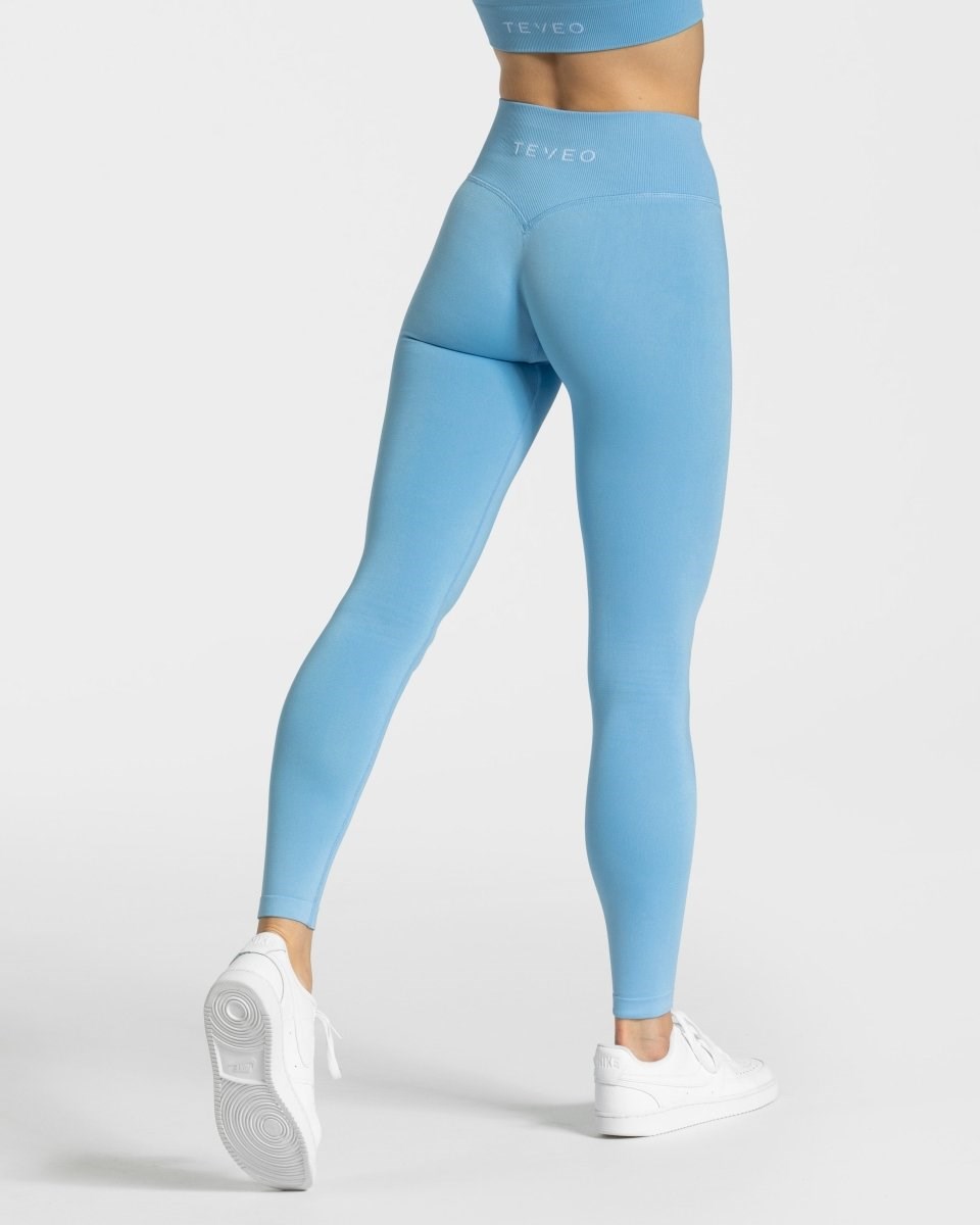 TEVEO Sensation Leggings Bleu Femme | JAP-09394913