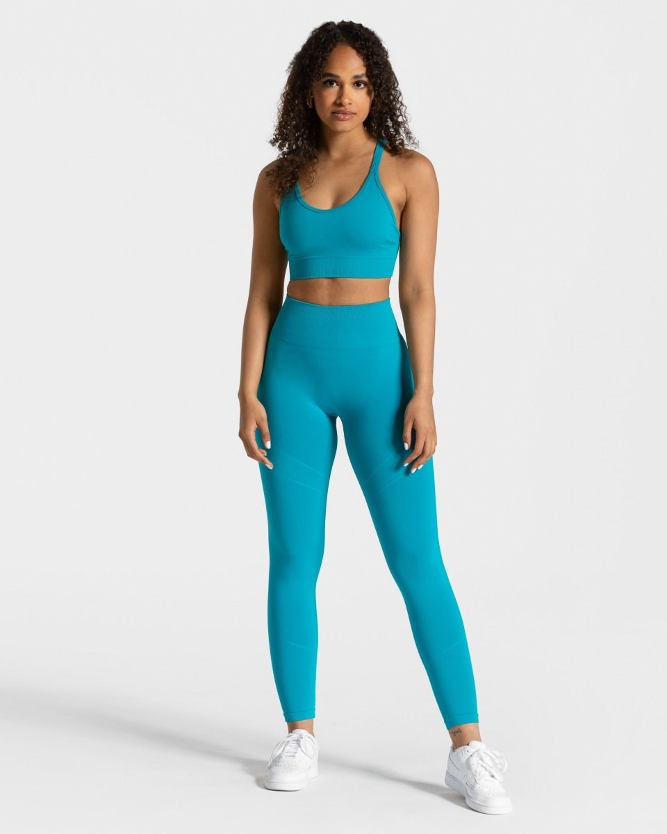 TEVEO True Leggings Bleu Femme | CJD-40523685