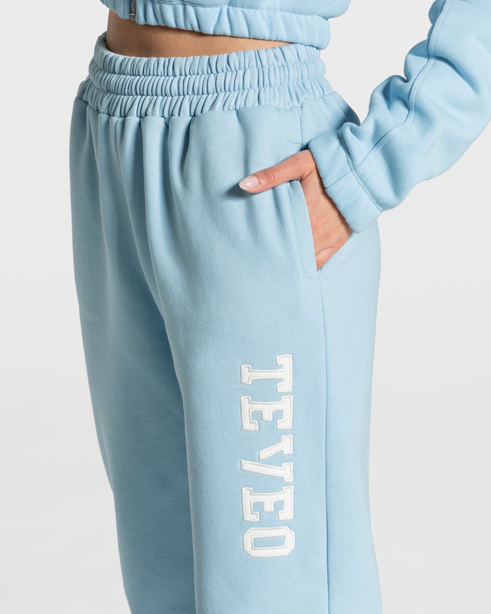 TEVEO College Oversized Jogger Bleu Femme | NYN-79133993