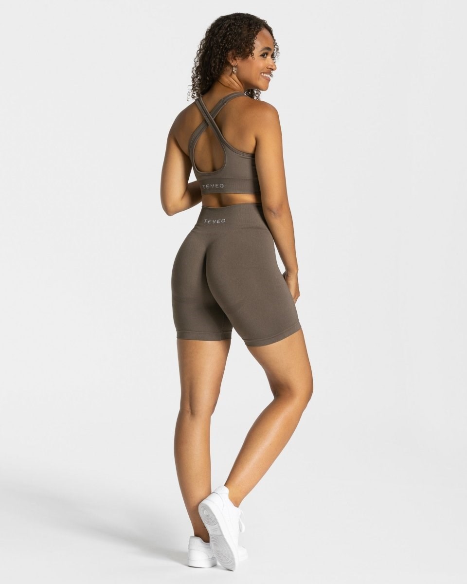 TEVEO Classy Shorts Taupe Femme | QMT-61481897