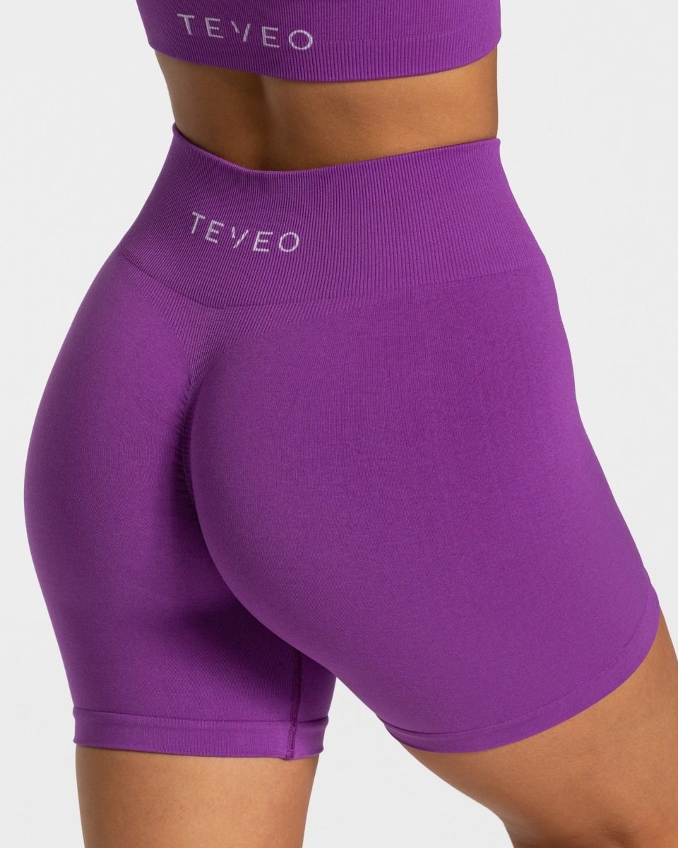 TEVEO Timeless Scrunch Shorts Violette Femme | LNQ-39190070